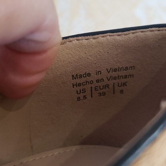 Aldo Shoe Womens 8.5 Leather Slip On Block Heel Leopard Cheetah - Picture 6 of 7